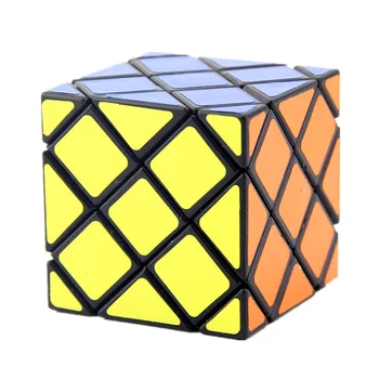 LanLan 8 ציר Hexahedron 6 השטח מפותל 4Layers Skewbed קוביית הקסם מהירות פאזל Antistress צעצועים לילדים cubo magico מתנה