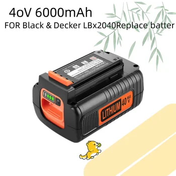 6000mAh 40 וולט מקס ליתיום-Batterie תחליף für שוורץ und דקר 40 V Batterie LBX2040 LBXR36 LBXR2036 LST540 LCS1240 LBX1540