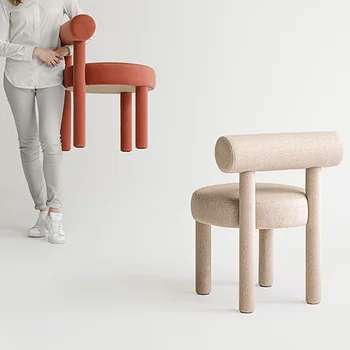 Wuli נורדי מעצב יצירתי האוכל כיסא מודרני מינימליסטי בבית הכסא במלון טרקלין כיסא מסעדה רך תיק גב הכיסא.