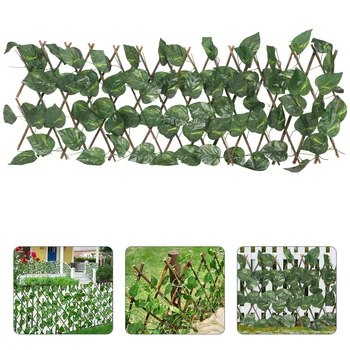 צמחייה קיר ירוק מזויף מסך קיר מלאכותי עלים אספקה צמחייה עץ קישוט הגן מציאותי