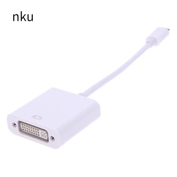 Nku USB C 3.1 Type-C זכר ל-DVI נקבה ממיר וידאו 1080P כבל מתאם עבור Macbook Chrombook Matebook Samsung S22 עם דקס.